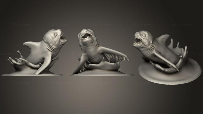 Animal figurines (Bunyip, STKJ_0787) 3D models for cnc